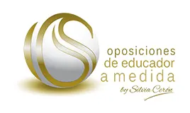 logos oposiciones de educador a medida Logo Oposiciones a educador con texto